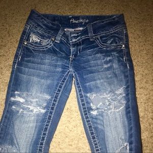 Ripped leg Amethyst Jeans